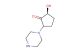 (2S)-2-hydroxy-5-(piperazin-1-yl)cyclopentanone