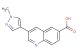 3-(1-methyl-1H-pyrazol-4-yl)quinoline-6-carboxylic acid