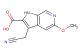 3-(cyanomethyl)-5-methoxy-1H-pyrrolo[2,3-c]pyridine-2-carboxylic acid