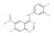 N-(3-chloro-4-fluorophenyl)-7-fluoro-6-nitroquinazolin-4-amine