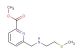 methyl 6-(((2-(methylthio)ethyl)amino)methyl)picolinate