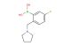 (5-fluoro-2-(pyrrolidin-1-ylmethyl)phenyl)boronic acid