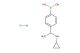 (4-(1-(cyclopropylamino)ethyl)phenyl)boronic acid hydrochloride