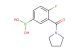 4-fluoro-3-pyrrolidine-1-carbonyl phenyl boronic acid
