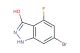 6-bromo-4-fluoro-3-hydroxy indazole