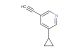 3-cyclopropyl-5-ethynylpyridine