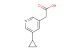 2-(5-cyclopropylpyridin-3-yl)acetic acid