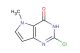 2-chloro-5-methyl-3H-pyrrolo[3,2-d]pyrimidin-4(5H)-one