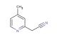 2-(4-methylpyridin-2-yl)acetonitrile