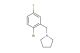 1-(2-bromo-5-fluorobenzyl)pyrrolidine