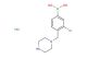 (3-chloro-4-(piperazin-1-ylmethyl)phenyl)boronic acid hydrochloride