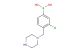 (3-chloro-4-(piperazin-1-ylmethyl)phenyl)boronic acid