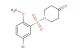 1-((5-bromo-2-methoxyphenyl)sulfonyl)piperidin-4-one