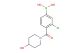 (3-chloro-4-(4-hydroxypiperidine-1-carbonyl)phenyl)boronic acid