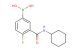 (3-(cyclohexylcarbamoyl)-4-fluorophenyl)boronic acid