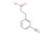3-cyanobenzenepropanoic acid