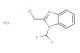 2-(chloromethyl)-1-(difluoromethyl)-1H-benzimidazole hydrochloride