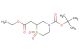 tert-butyl 2-(2-ethoxy-2-oxoethyl)thiomorpholine-4-carboxylate 1,1-dioxide