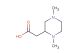(1,4-dimethylpiperazin-2-yl)acetic acid