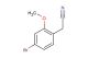 (4-bromo-2-methoxyphenyl)acetonitrile