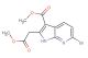 methyl 6-bromo-2-(2-methoxy-2-oxoethyl)-1H-pyrrolo[2,3-b]pyridine-3-carboxylate