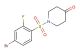 1-((4-bromo-2-fluorophenyl)sulfonyl)piperidin-4-one