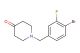 1-(4-bromo-3-fluorobenzyl)piperidin-4-one