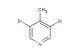 3,5-dibromo-4-methylpyridine