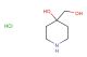 4-(hydroxymethyl)piperidin-4-ol hydrochloride