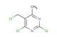 2,4-dichloro-5-(chloromethyl)-6-methylpyrimidine