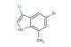 5-bromo-3-chloro-7-methyl-1H-indole