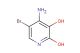 4-amino-5-bromopyridine-2,3-diol