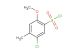 5-chloro-2-methoxy-4-methylbenzene-1-sulfonyl chloride
