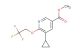 methyl 5-cyclopropyl-6-(2,2,2-trifluoroethoxy)nicotinate