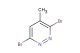 3,6-dibromo-4-methylpyridazine
