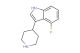 4-fluoro-3-(piperidin-4-yl)-1H-indole