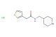 N-(Piperidin-4-ylmethyl)-2-(thiophen-3-yl)acetamide hydrochloride