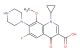 1-Cyclopropyl-6-fluoro-8-methoxy-4-oxo-7-(piperazin-1-yl)-1,4-dihydroquinoline-3-carboxylic acid