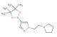 1-(2-(Pyrrolidin-1-yl)ethyl)-4-(4,4,5,5-tetramethyl-1,3,2-dioxaborolan-2-yl)-1H-pyrazole
