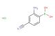 (2-amino-4-cyanophenyl)boronic acid hydrochloride