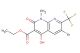 ethyl 6-bromo-4-hydroxy-1-methyl-2-oxo-7-(trifluoromethyl)-1,2-dihydro-1,8-naphthyridine-3-carboxylate