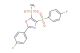 2-(4-fluorophenyl)-4-((4-fluorophenyl)sulfonyl)-5-(methylsulfonyl)oxazole