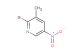 2-bromo-3-methyl-5-nitro-pyridine