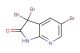 3,3,5-tribromo-2-oxo-7-azaindoline