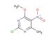 2-chloro-4-methoxy-6-methyl-5-nitropyrimidine