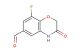 8-fluoro-3-oxo-3,4-dihydro-2H-1,4-benzoxazine-6-carbaldehyde