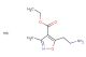 ethyl 5-(2-aminoethyl)-3-methyl-1,2-oxazole-4-carboxylate hydrobromide