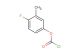 4-fluoro-3-methylphenyl carbonochloridate
