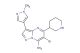 6-bromo-3-(1-methyl-1H-pyrazol-4-yl)-5-(piperidin-3-yl)pyrazolo[1,5-a]pyrimidin-7-amine