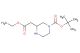 3-ethoxycarbonylmethyl-piperazine-1-carboxylic acid tert-butyl ester